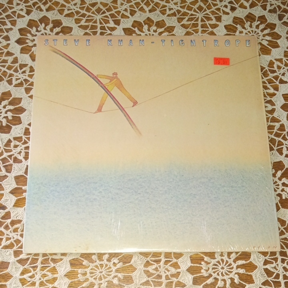 Columbia Vinyl Record with Cream and Blue Cover
